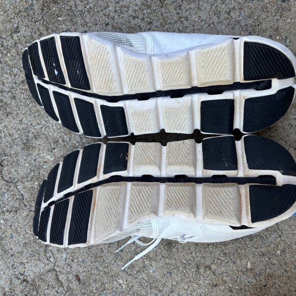 On Cloud Shoe Mens 11.5 White Cloud Walking Running Casual Sneaker - Picture 6 of 7